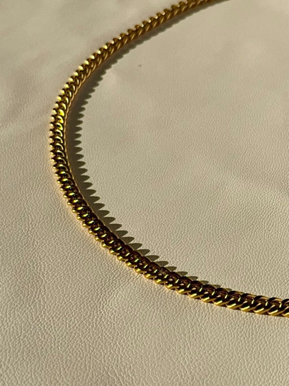 Aouri Cuban Necklace 4mm | 18K Gold Plated | New